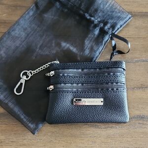 Simply Southern Black Faux Leather Card Holder NWOT